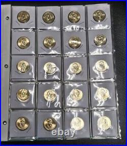 2007-2020 P&D Presidential Dollar Complete BU Set (80 Coins) BRILLIANT UNC