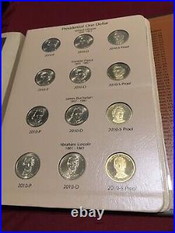 2007-2020 P D S Complete Presidential Dollar Set In Dansco 8184 / 8185 Albums