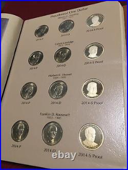 2007-2020 P D S Complete Presidential Dollar Set In Dansco 8184 / 8185 Albums