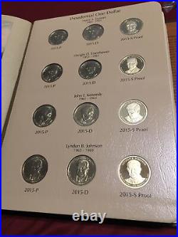 2007-2020 P D S Complete Presidential Dollar Set In Dansco 8184 / 8185 Albums