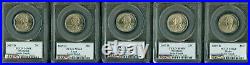 2007 D Complete 5 Coin Set Quarter Pcgs Ms68 Sf State Flag Pq Mac Spotless