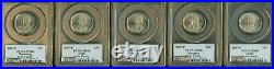 2007-p Complete 5 Coin Set Quarter Pcgs Ms68 Sf State Flag Pq Mac Spotless