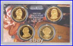 2007 thru 2016 Proof Presidential Dollar complete 39 coin Set with boxes & coas