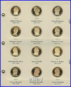2007 to 2016 Presidential Dollar Complete Proof Collection 39 Pc Set in Album