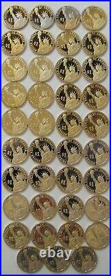 2007s-2016s 39 Presidential Proof Dollars Completed Set Collection Us Coin