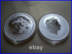 2008-2019 Australia $1X12 Australia Perth Mint Complete 1oz 12-Coin Lunar II Set