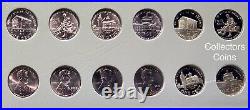 2009-2021 PDS+SW 63 Coin COMPLETE Lincoln Shield & Bicentennial Cent Set wDansco