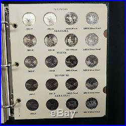 200 Coin 1999 2008 State quarter complete set D P S and SILVER PROOF PDSS