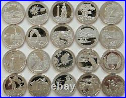 20102019 S ATB America the Beautiful Quarters Clad Proof Complete 50 Coins