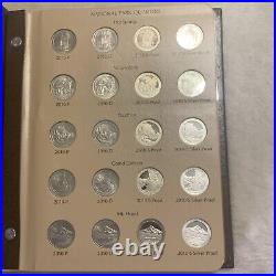 2010-2015 National Park Quarters Complete Set With Proofs In Dansco 8146 Album