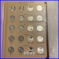 2010-2015 National Park Quarters Complete Set With Proofs In Dansco 8146 Album