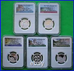 2010-2021 S Complete Perfect Set Of Silver Atb Quarters Ngc Pf 70