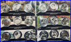 2010-'21 P+d+s America The Beautiful Complete Set Of (56)3 Coin Sets (168 Coins)