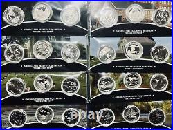 2010-'21 P+d+s America The Beautiful Complete Set Of (56)3 Coin Sets (168 Coins)