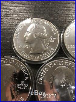 2010 America The Beautiful 5oz Silver Quarters Complete Set 5 Coins