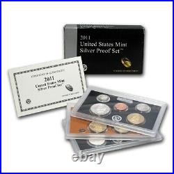 2011 US Mint Silver Proof 14 Coin Set Complete with Original Box with COA NICE