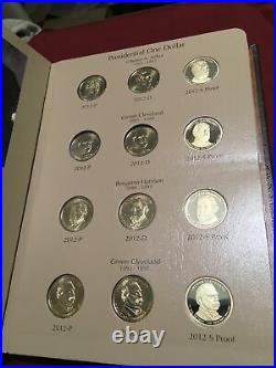 2012-2016 Presidential Dollars PDS Dansco Album #8185 Complete Set