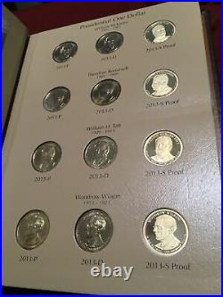 2012-2016 Presidential Dollars PDS Dansco Album #8185 Complete Set