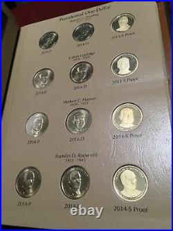 2012-2016 Presidential Dollars PDS Dansco Album #8185 Complete Set