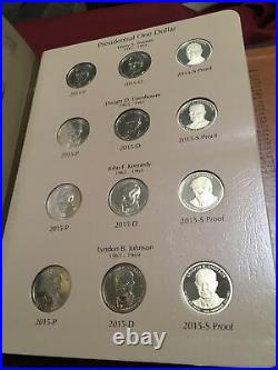 2012-2016 Presidential Dollars PDS Dansco Album #8185 Complete Set