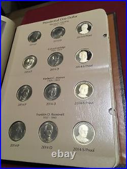 2012-2016 Presidential Dollars PDS Dansco Album #8185 Complete Set With Slipcase