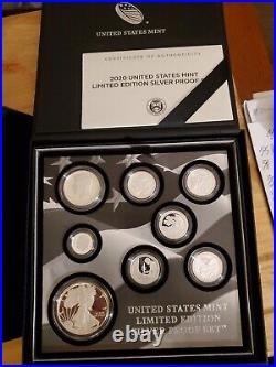 2012 2022 Complete Us Mint Limited Edition Silver Proof Sets 11 Proof Eagles