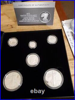 2012 2022 Complete Us Mint Limited Edition Silver Proof Sets 11 Proof Eagles