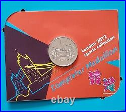 2012 Olympic 50p Uncirculated Full Set 29 Coins in Album and Completer Medallion