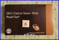 2012 United States Mint Proof Set 14 Coins Complete With Box & COA #14