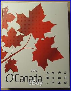 2013 Proof $10 O Canada COMPLETE SET all 12 coins with Display Box & COAs