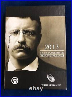 2013 THEODORE ROOSEVELT Coin and Chronicles Complete Set With COA