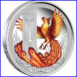 2013 Tuvalu Mythical Creatures complete set (5 proof coins) 1 oz. 999 silver