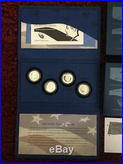 2014 50th Anniversary Kennedy Half Dollar Silver 4 Coin P D S W Complete Set COA