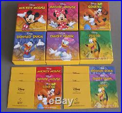 2014 Disney Characters 6 Silver Coins Complete Set All Ngc Pf 70 Uc Mint Box/coa