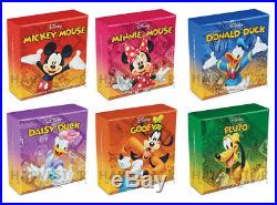 2014 Disney Mickey & Friends Complete 6-coin Set Ngc Pf70 First Releases