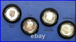 2014 KENNEDY SILVER HALF DOLLAR 50TH ANNIVERSARY 4 COIN COMPLETE SET A2 With OGP
