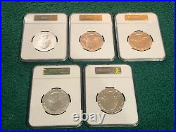 2014 P America ATB 5 oz COMPLETE SET NGC SP70 Early Releases