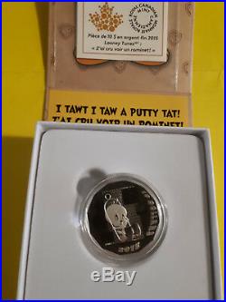 2015 Looney Tunes Complete set of 8 $10 Silver Coins all different