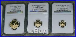 2015 Mexico Gold Proof Libertad 5 Coin Complete Set NGC Proof 70 Ultra Cameo