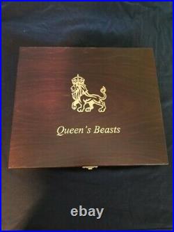 2016-2021 Britain 2oz Silver Queen's Beasts 10 Coin Complete Set
