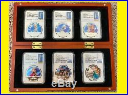 2016 NIUE DISNEY FROZEN COMPLETE 6 coins SET NGC PF 70 UC early/1stRelease RARE
