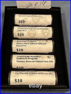 2016-S US Mint Set Uncirculated Rolls Rare Complete Set 5 Rolls