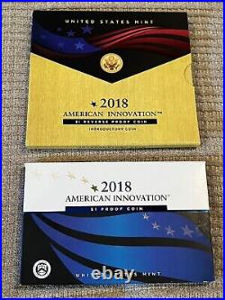 2018-2022 S COMPLETE (to date) Proof & Reverse Pr Innovation Dollar Set 34 Coins
