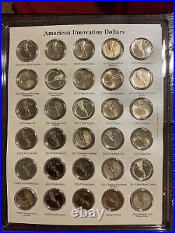 2018-2023 76 Coin Complete American Innovation Dollar Set In Caps Album withSleeve
