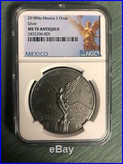 2018 Mexico Libertad Complete Onza Set All NGC 70 with Mexico Label and box