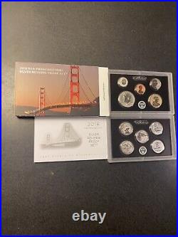 2018 United States Silver Complete 10 Coin Reverse Proof Set With OGP READ