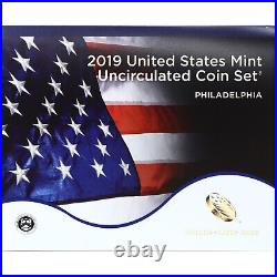 2019 Mint Set 10 Pack Original Envelopes 200 US Coin Lot