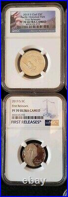 2019 S Proof 11 coin set NGC PF70 2019 W cent FIRST RELEASE complete set lot B