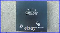 2019 United States Mint Limited Edition Silver Proof Set Complete Box NEW