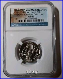 2019 W Complete 5 Coin Quarter Set Graded By Ngc Ms67